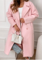 Długi Mantel Springtime Success Puderrosa