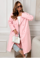 Długi Mantel Springtime Success Puderrosa