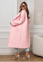 Długi Mantel Springtime Success Puderrosa