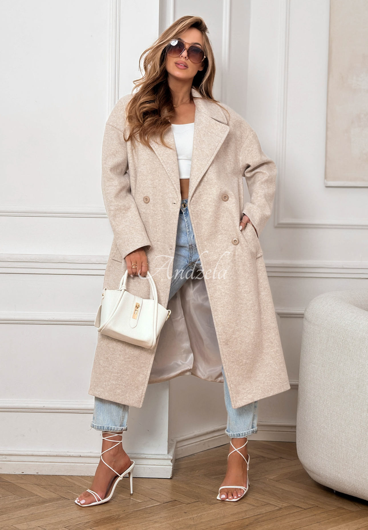 Springtime Success long coat, beige