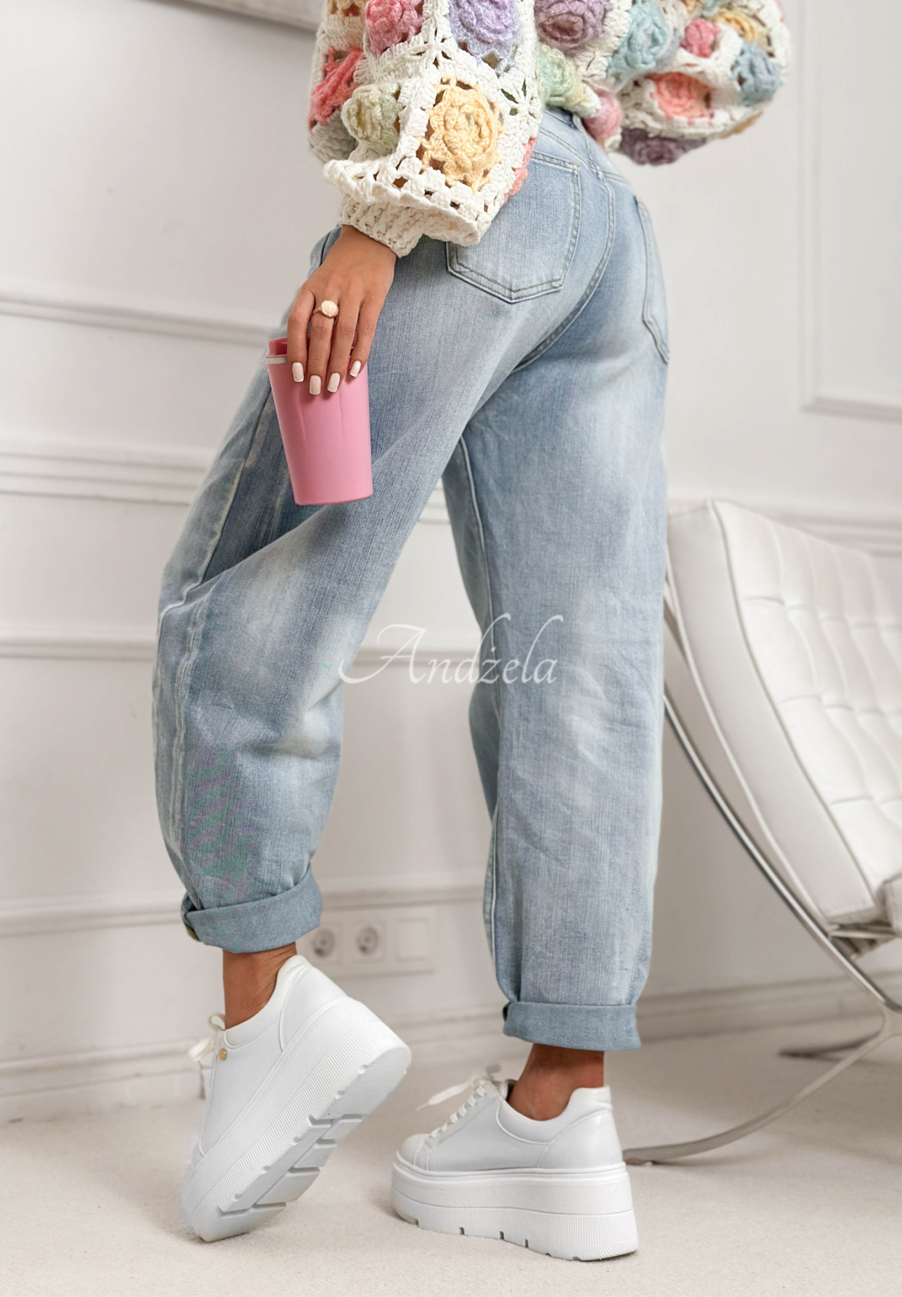 Jeans banana Just Let Them Hellblau