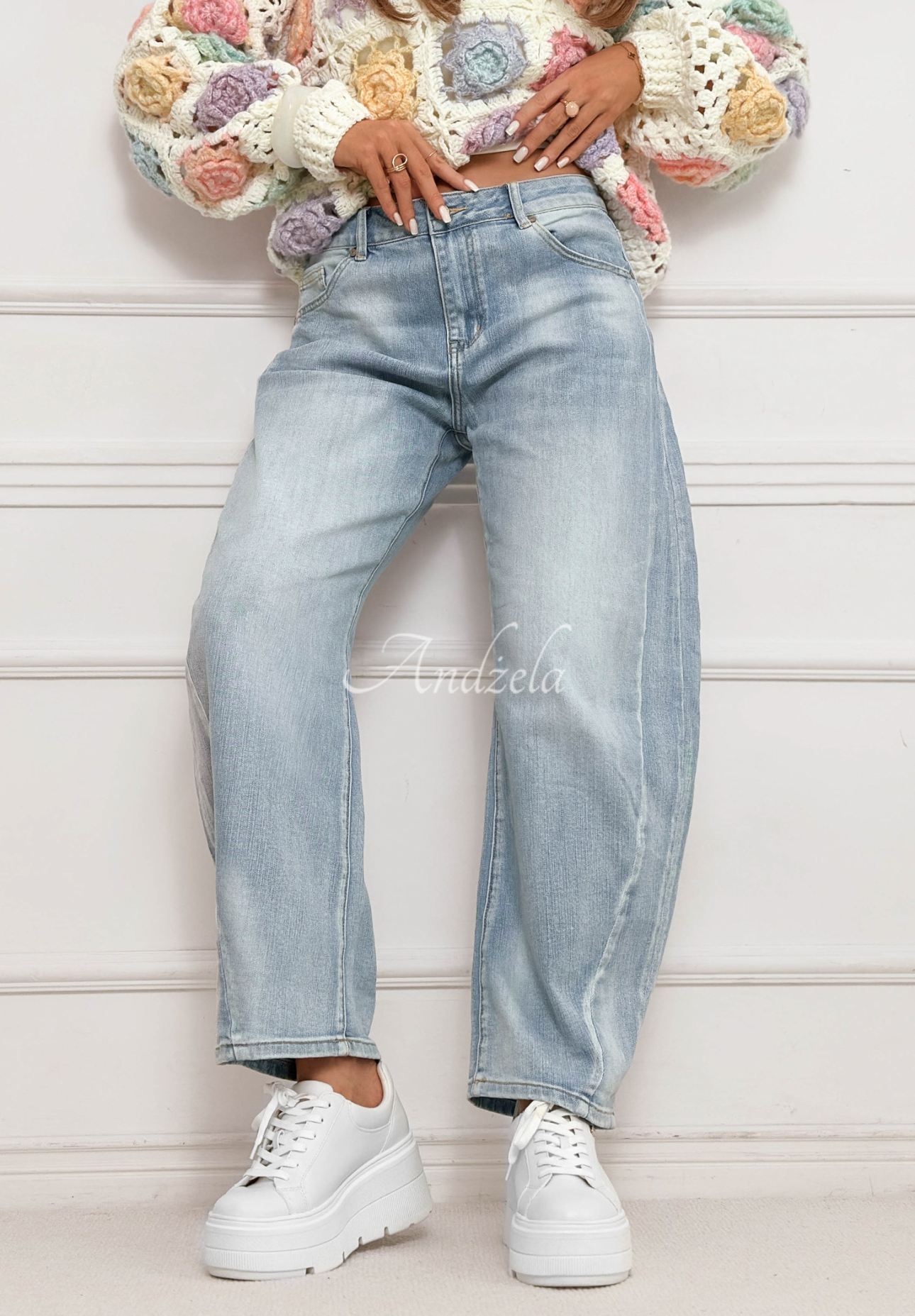 Jeans banana Just Let Them Hellblau