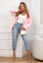 Zamszowa Blazer Good Balance Rosa