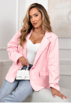 Zamszowa Blazer Good Balance Rosa