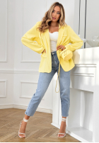 Zamszowa Blazer Good Balance Gelb