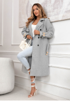 Długi Mantel z paskiem Changing Of Seasons Grau