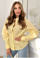 Koszula z bufiastymi rękawami You Know Me żółta