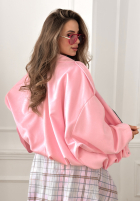 Zamszowa Jacke bomberka oversize Early Season Rosa