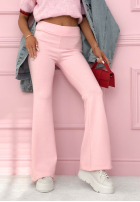 Legginsy dzwony New Season Baddie pudrowy róż