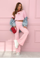 Leggings dzwony New Season Baddie Puderrosa