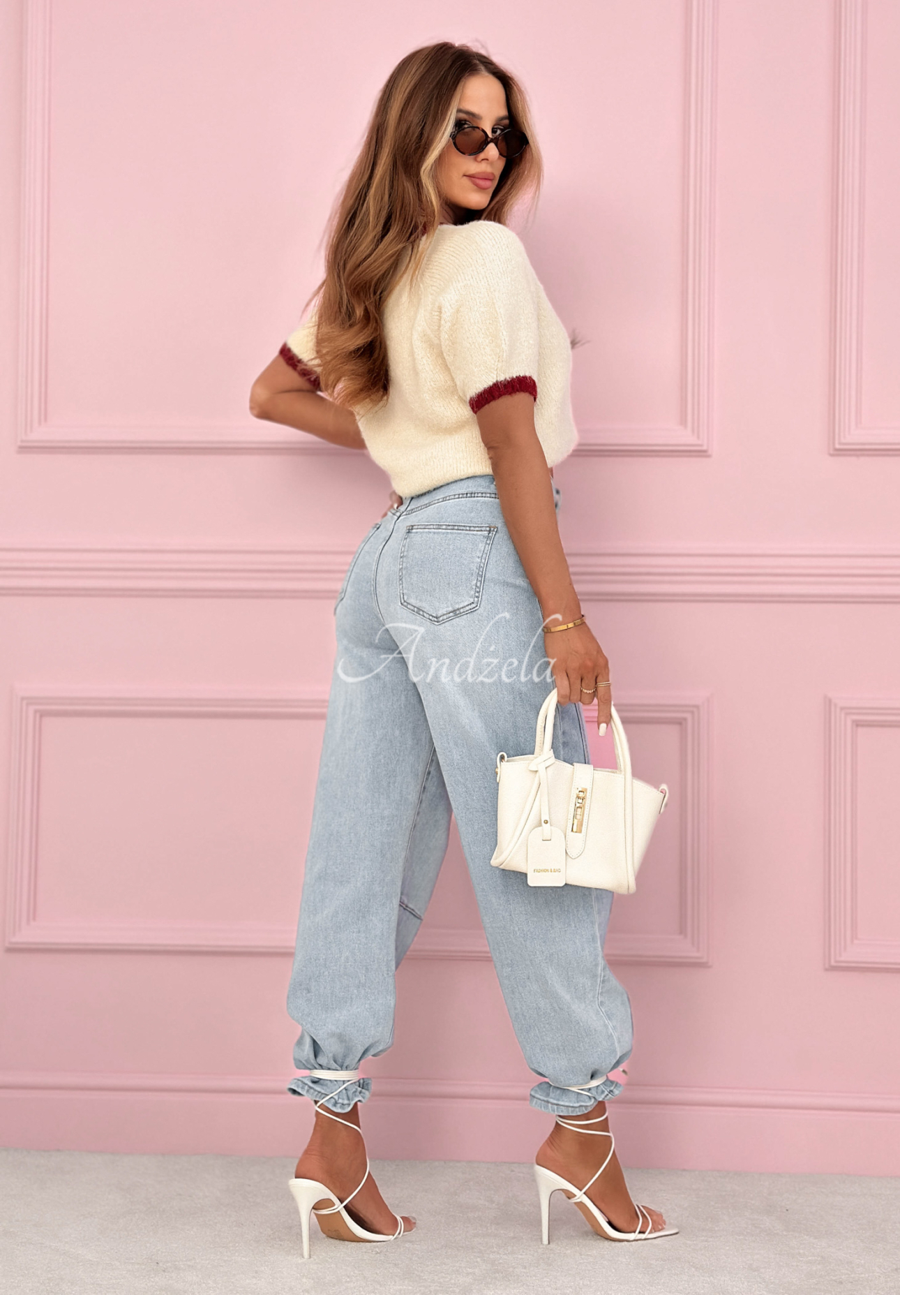 Bananenjeans mit Ziernähten As You Like Blau