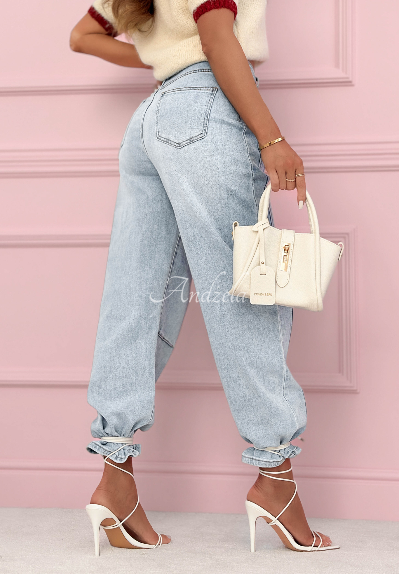 Bananenjeans mit Ziernähten As You Like Blau