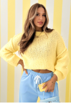 Miękki Pullover Mrs Sweet Candy Gelb