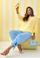 Miękki Pullover Mrs Sweet Candy Gelb