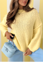 Miękki Pullover Mrs Sweet Candy Gelb
