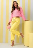 Spodnie dresowe masełko Comfy & Trendy żółte