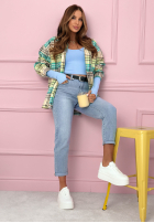 Hose Jeans mom fit Prime Look Hellblau