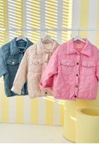 Krótka pikowana Jacke Spring Sings Himmelblau