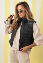 Krótka pikowana Weste Spring Cloud Ecru