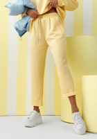 Sweat Set Sweatshirt i Hose Better Now Gelb