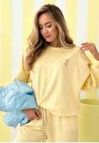 Sweat Set Sweatshirt i Hose Better Now Gelb