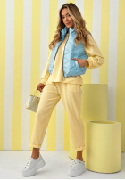 Krótka pikowana Weste Spring Cloud Ecru