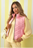 Krótka pikowana Weste Spring Cloud Ecru