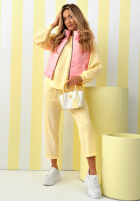 Krótka pikowana Weste Spring Cloud Ecru