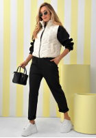 Krótka pikowana Weste Spring Cloud Ecru