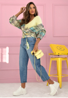 Hose Jeans banana Just Passing Through Hellblau