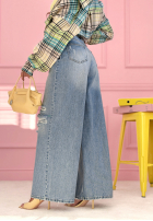 Hose Jeans wide leg Nothing New Blau