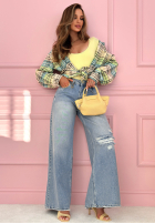 Hose Jeans wide leg Nothing New Blau