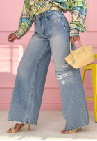 Hose Jeans wide leg Nothing New Blau