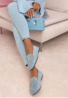 zamszowe mokasyny Smile Of Light Himmelblau