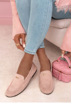 zamszowe mokasyny Smile Of Light Puderrosa