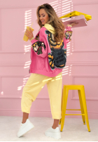 Jacke bomberka z nadrukami The Red Cat Rosa