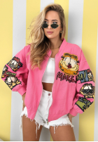 Jacke bomberka z nadrukami The Red Cat Rosa
