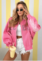 Jacke bomberka z naszywkami The Rabbit Lady Rosa