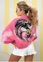 Jacke bomberka z naszywkami The Rabbit Lady Rosa