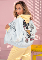 Jacke bomberka z naszywkami The Rabbit Lady Himmelblau