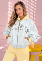 Jacke bomberka z naszywkami The Rabbit Lady Himmelblau