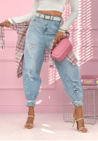 Hose Jeans balloon z przetarciami Noah Blau