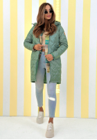 Długa Jacke z kapturem Spring Mood Gelb