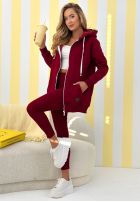 Rozpinana Sweatshirt z kapturem Siempre Burgunderrot II