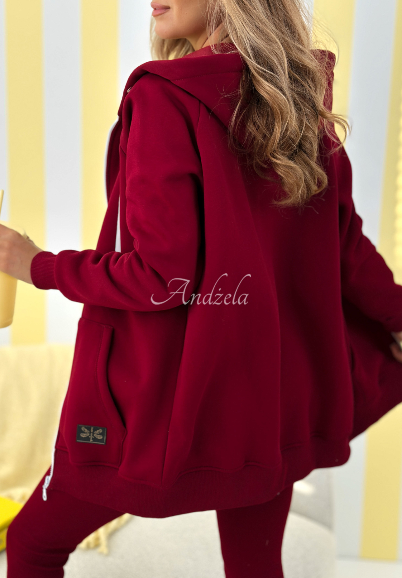 Kapuzenjacke Siempre Burgunderrot II