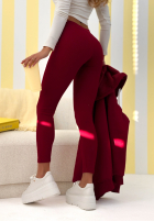 Prążkowane Leggings Siempre Burgund II