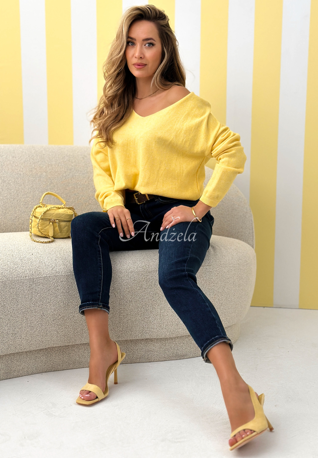 Jeans skinny Strive For More Dunkelblau