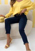 Hose Jeans skinny Strive For More Dunkelblau