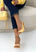 zamszowe Sandalen na szpilce Miss High Heels