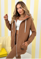 Rozpinana Sweatshirt z kapturem Siempre Camel